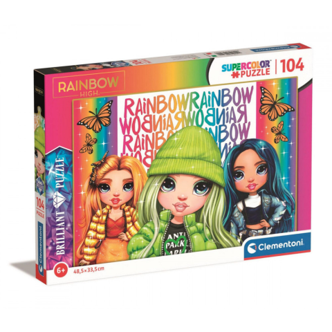 Rainbow High Puzzle 104 Db Os Brilliant Clementoni Puzzle