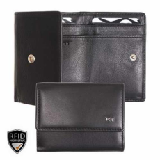  021520 002 Riccardo Ferducci női bőr pénztárca fekete