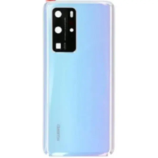  02353MMX Gyári akkufedél hátlap - burkolati elem Huawei P40 Pro, fehér mobiltelefon, tablet alkatrész