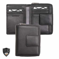  026490 002 Riccardo Ferducci női bőr pénztárca fekete