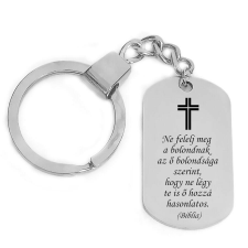  'Ne felelj meg a bolondnak...' kulcstartó, választható több színben kulcstartó