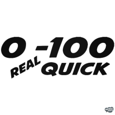  0-100 Real Quick - Szélvédő matrica matrica