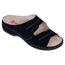  0Ft kiszállítás!  Berkemann Fedora mosható papucs nubuk fekete 35,5-42 gyógypapucs