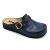  0Ft kiszállítás! Leon Comfortstep 5000 kék női bőr klumpa kivehető talpbetéttel 36-41
