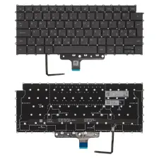  0MTN44 gyári új magyar fekete háttérvilágításos laptop billentyűzet, keret nélkül laptop alkatrész