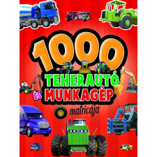  1000 teherautó és munkagép matricája (piros) gyermek- és ifjúsági könyv