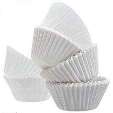 100 DARABOS MUFFIN PAPÍR KICSI - FEHÉR 7,5 CM sütés és főzés