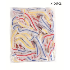 100 db ABYZ®™ átlátszó eldobható takarótáska színes végekkel papírárú, csomagoló és tárolóeszköz