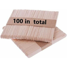  100 db-os Kaishuai fagylaltrúd készlet, natúr, 9 x 1 cm kisháztartási gépek kiegészítői