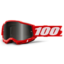 100% Motocross szemüveg 100% ACCURI 2 piros (füstplexi) motoros szemüveg