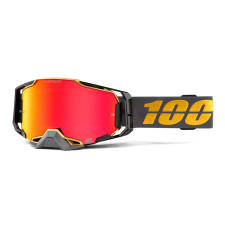 100% Motocross szemüveg 100% ARMEGA Falcon 5 HIPER szürke (piros tükör plexiüveg) motoros szemüveg