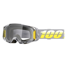 100% Motocross szemüveg 100% ARMEGA Komplex sárga-szürke (átlátszó plexi) motoros szemüveg