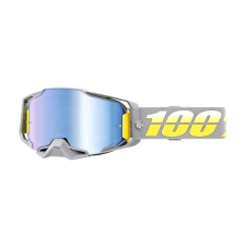 100% Motocross szemüveg 100% ARMEGA Komplex sárga-szürke (kék plexi) motoros szemüveg