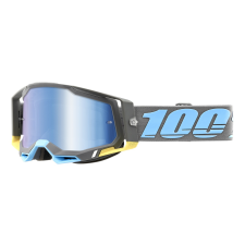 100% Motocross szemüveg 100% RACECRAFT 2 Trinidad kék-szürke (kék plexi) motoros szemüveg