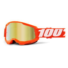 100% Motocross szemüveg 100% STRATA 2 Narancsnarancs (arany tükör plexiüveg) motoros szemüveg