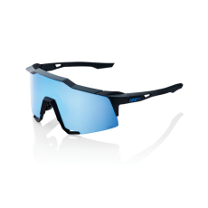 100% Napszemüveg 100% SPEEDCRAFT Matte Black (HIPER kék lencse)