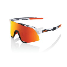 100% S3 Soft Tact Grey Camo narancs-fekete-fehér napszemüveg (piros króm üveg) motoros szemüveg