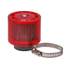 101 Octane Air-System 38mm egyenes fém légszűrő piros védősapkával