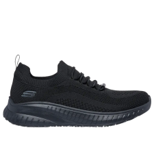  108145EC_BLK36 Skechers Squad Chaos SR fűző nélküli munkacipő OB SR munkavédelmi cipő
