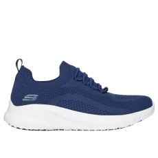  108145EC_NVY36 Skechers Squad Chaos SR fűző nélküli munkacipő OB SR