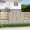 10 db íves horganyzott vas gabion kosár 200x30x180/200 cm