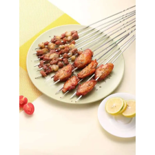  10 db Rozsdamentes acél grillpálca, grillnyárs sütés és főzés
