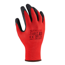 10-es mártott kesztyű piros S-Latex R 6 védőkesztyű