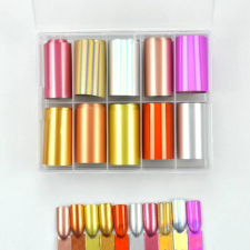 10in1 Transzferfólia box - Golden Shades körömdíszítő