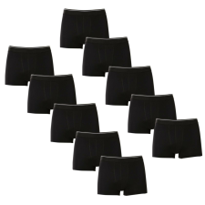 10PACK (8+2 zdarma) pánské boxerky Nedeto basic černé (10NFC1) S férfi alsó