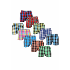  10PACK férfi bő szárú boxeralsók Styx klasszikus gumipánt többszínű (10A102130) M férfi alsó