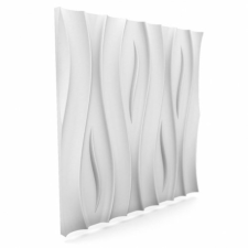  12 db MYWALL OCEAN hullámos fehér polisztirol 60x60 cm falpanel csomagajánlat tapéta, díszléc és más dekoráció