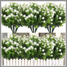  12 köteg fehér kamélia művirág WH1080066 dekoráció