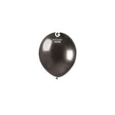 13 cm-es Shiny sötétszürke színű gumi léggömb - 100 db / csomag party kellék