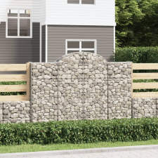  13 db íves horganyzott vas gabion kosár 200x30x140/160 cm kerti tárolás