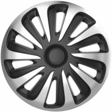  14" DÍSZTÁRCSA CALIBER CARBON EZÜST-FEKETE, 4db dísztárcsa