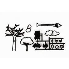  14 részes park téma sziluett kiszúró készlet sütés és főzés