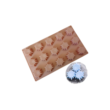  15 adagos csillagos hópehely alakú szilikon praliné forma sütés és főzés