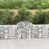  15 db íves horganyzott vas gabion kosár 200x30x80/100 cm
