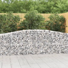  15 db íves horganyzott vas gabion kosár 400x50x80/100 cm bútor