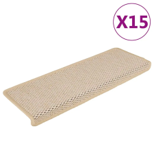 15 db szizál hatású Berber öntapadó lépcsőszőnyeg 65x21x4 cm lakástextília