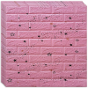  160 x HOZRO öntapadós 3D tapéta szett, téglautánzat modell, 86,24 négyzetméter alapterületű, modern dizájn, nagyon könnyen felszerelhető, Pink Stars