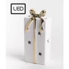  165675 K.LED AJÁNDÉK FEH/ARANY dekoráció