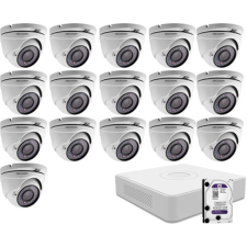 16 dome infrakamerás HIKVISION HDTVI megfigyelő kamera
