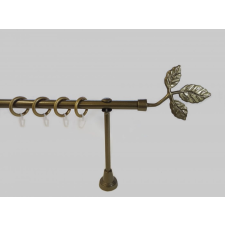  16 mm Ø karnis szett Tata, 1 soros, bronz, nyitott tartóval (180 cm) karnis, függönyrúd