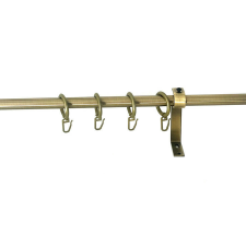  16 mm, PANNONIA karnis, végzaró nélküli, 1-soros, óarany, 240 cm karnis, függönyrúd