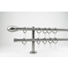  16 mm Ø St. Louis karnis szett, 2 soros, nikkel-matt, block tartóval (240 cm)