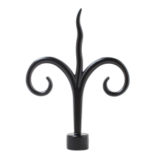  16mm PANNONIA karnishoz végzáró, MOHÁCS, fekete, 2 db / csomag karnis, függönyrúd