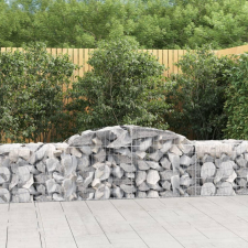  17 db íves horganyzott vas gabion kosár 300x50x60/80 cm kerti tárolás