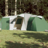  185T Taffeta 12-személyes zöld kempingsátor 840 x 720 x 200 cm