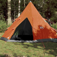 185T Taffeta 4-személyes szürke-narancs sátor 367x367x259 cm sátor